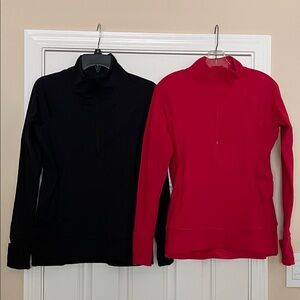 Athleta Whittier Peak Half-Zip Pullovers - lot of 2